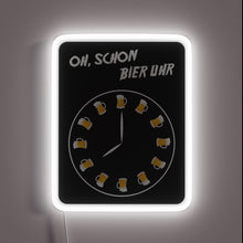 Charger l&#39;image dans la galerie, RGB Neon Sign that Displays Time in Beer Style Format