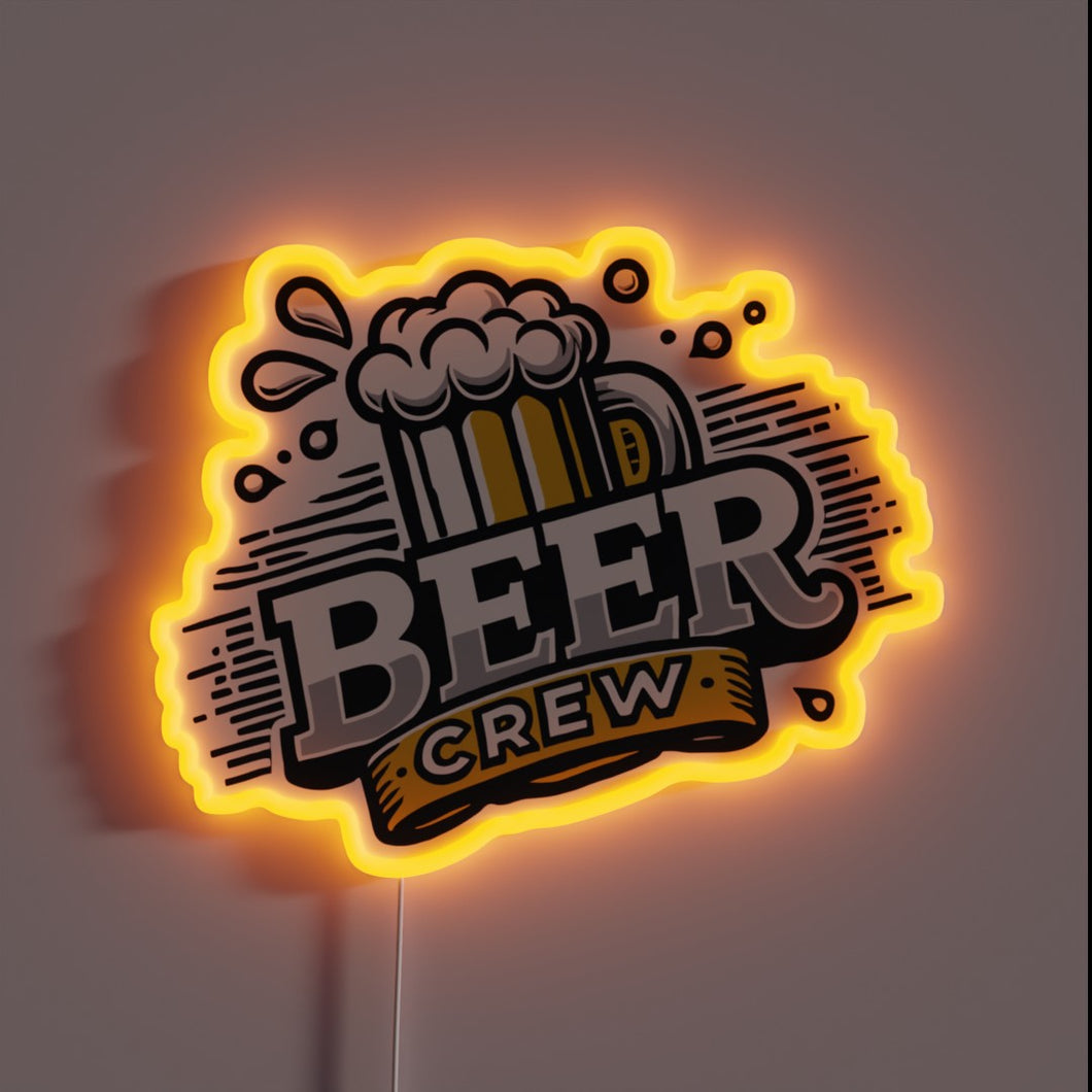 Neon Sign: Fun Run Crew's Beer Challenge Support Team Event