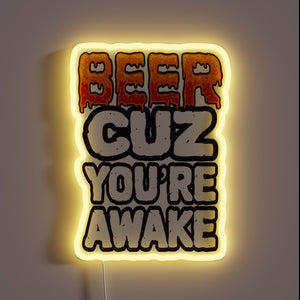 Add humor to your bar with this funny beer sign.