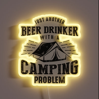 Neon Sign for Campsite with Color-Changing RGB Beer Theme Light