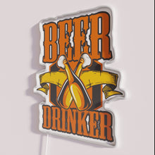 Charger l&#39;image dans la galerie, Neon beer bar decor, customizable RGB LED signs for drinkers