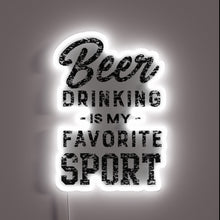 Charger l&#39;image dans la galerie, Color-Changing Bar Decor Accent with Humorous Beer Lover Sign Message