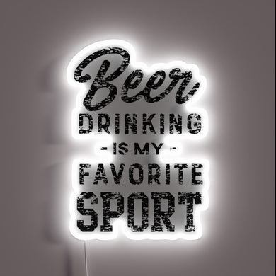 Color-Changing Bar Decor Accent with Humorous Beer Lover Sign Message