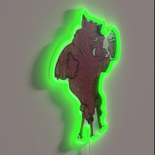 Charger l&#39;image dans la galerie, Vintage Arkansas Razorbacks Hog Football Team Neon Sign for Home Bar.