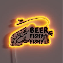 Charger l&#39;image dans la galerie, Colorful Beer Bar Decor with LED Neon Sign Fish Design