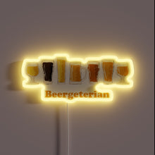Charger l&#39;image dans la galerie, Vegan Craft Beers Available Here Bright RGB Neon Sign
