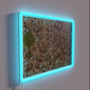 Add a vibrant glow to your home bar with this.