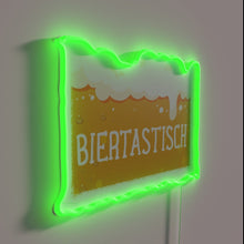 Charger l&#39;image dans la galerie, Neon illuminated bar decor signs with colorful beer theme designs.