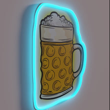 Charger l&#39;image dans la galerie, Add vibrant Oktoberfest atmosphere with colorful beer glass neon sign.