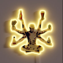 Charger l&#39;image dans la galerie, Glowing Beer God Neon Sign with Color-Changing RGB Effects