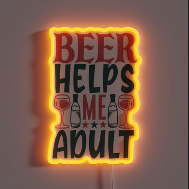 Personalized bar decor for embracing adulthood with a good beer.