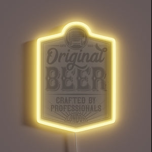 RGB Neon Sign for Craft Beer Enthusiasts and Bars Everywhere