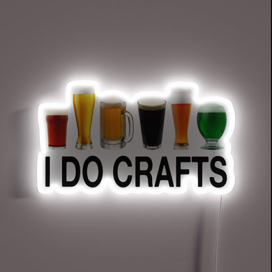RGB Neon Sign with Hilarious 'Beer I Do' Drinking Humor Quote
