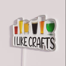 Charger l&#39;image dans la galerie, Neon Beer Sign with Humorous Home Brew RGB Lighting Display