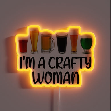 Colorful neon sign for beer lovers with a craft twist.