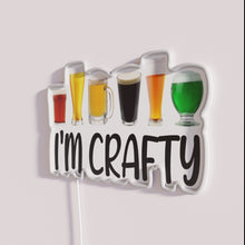 Charger l&#39;image dans la galerie, Neon home brewing decor with RGB color changing beer sign