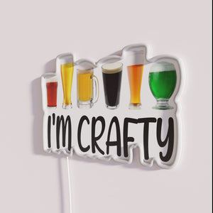 Neon home brewing decor with RGB color changing beer sign