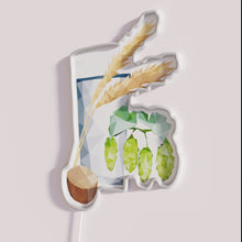 Charger l&#39;image dans la galerie, Vibrant LED neon sign with colorful beer ingredient list illumination