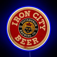 Charger l&#39;image dans la galerie, Beer Irons City RGB neon sign blue