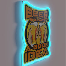 Charger l&#39;image dans la galerie, Beer on tap always a great drink choice illuminated sign