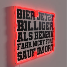 Charger l&#39;image dans la galerie, Cheaper Than Petrol RGB Neon Sign for Beer Lovers
