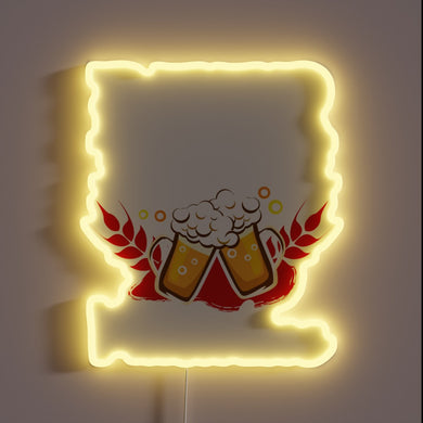 Love at First Sip: Romantic Neon Sign for Beer Enthusiasts