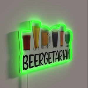 Neon Beer Sign for Beer Lovers with Humorous Brew Theme