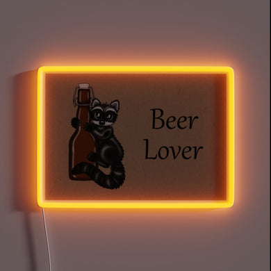 Vibrant beer-themed neon sign for the discerning rascal enthusiast