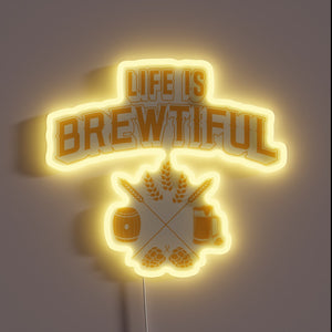 Hop to it with our vibrant brew-themed RGB neon sign