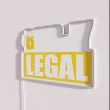 Charger l&#39;image dans la galerie, Eye-catching neon bar decor with &#39;Beer is Legal&#39; colorful glow.