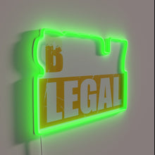 Charger l&#39;image dans la galerie, Neon sign reads Beer Legal in bold red letters.