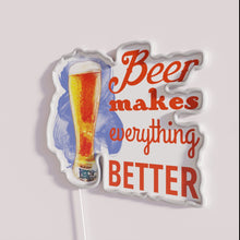 Charger l&#39;image dans la galerie, Colorful Beer Makes Everything Better Neon Bar Sign with RGB Lighting