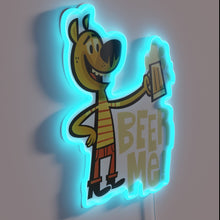 Charger l&#39;image dans la galerie, Neon beer sign with customizable color change and fun message