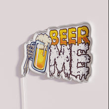 Charger l&#39;image dans la galerie, RGB Neon Sign: Hand Holding Glass of Brew, Beer Lover Decor
