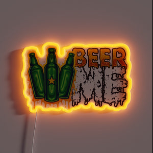 RGB Neon Sign - Beer Me Three Bottles Collection