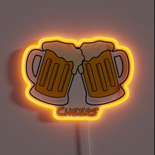 Charger l&#39;image dans la galerie, Colorful neon sign for beer enthusiasts to display their passion.