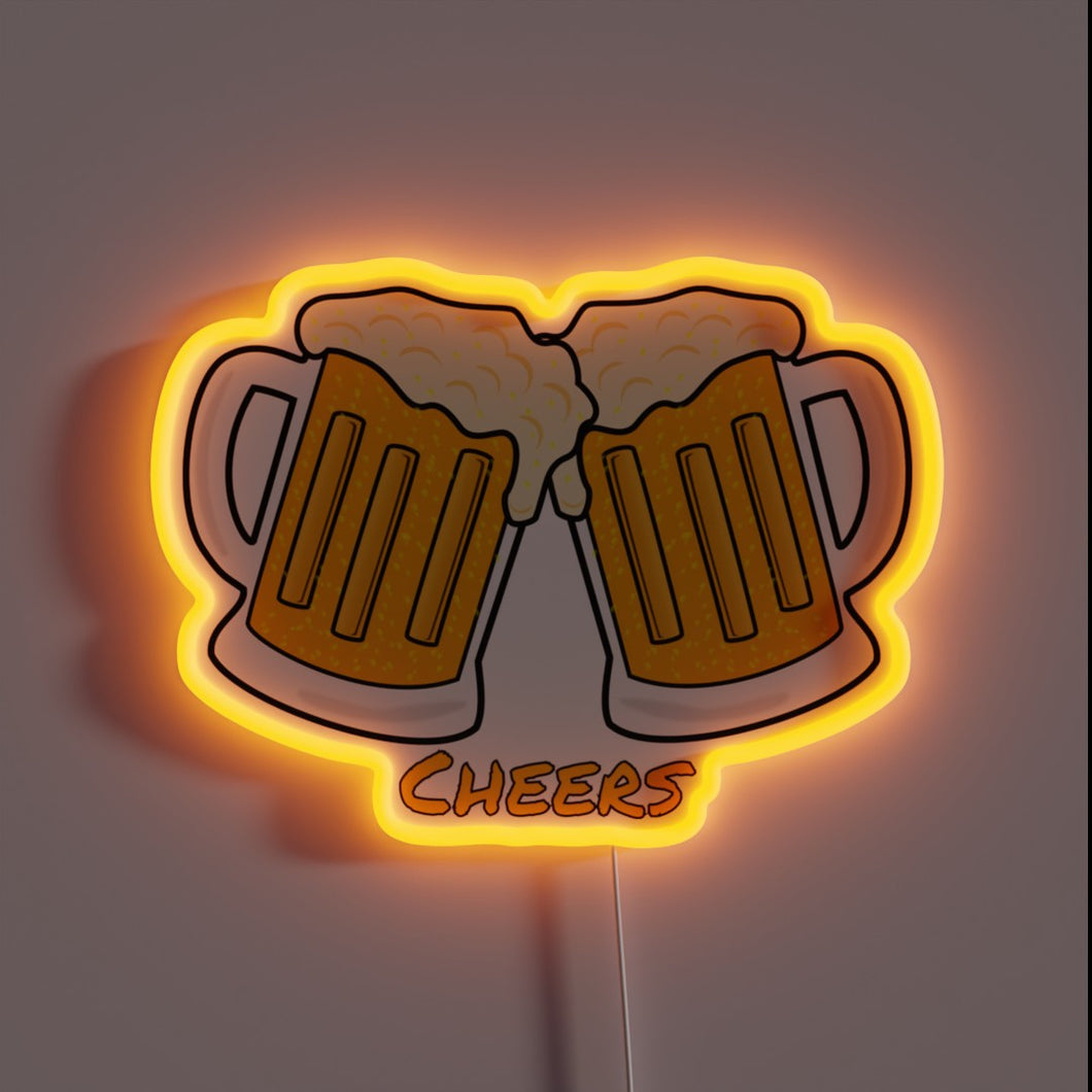 Colorful neon sign for beer enthusiasts to display their passion.