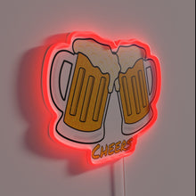 Charger l&#39;image dans la galerie, Neon beer sign with customizable colors and playful drinking sentiment