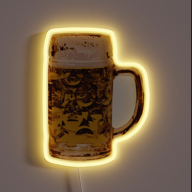 Neon Sign Inspired Glass for Your Favorite Cold Craft Beer.