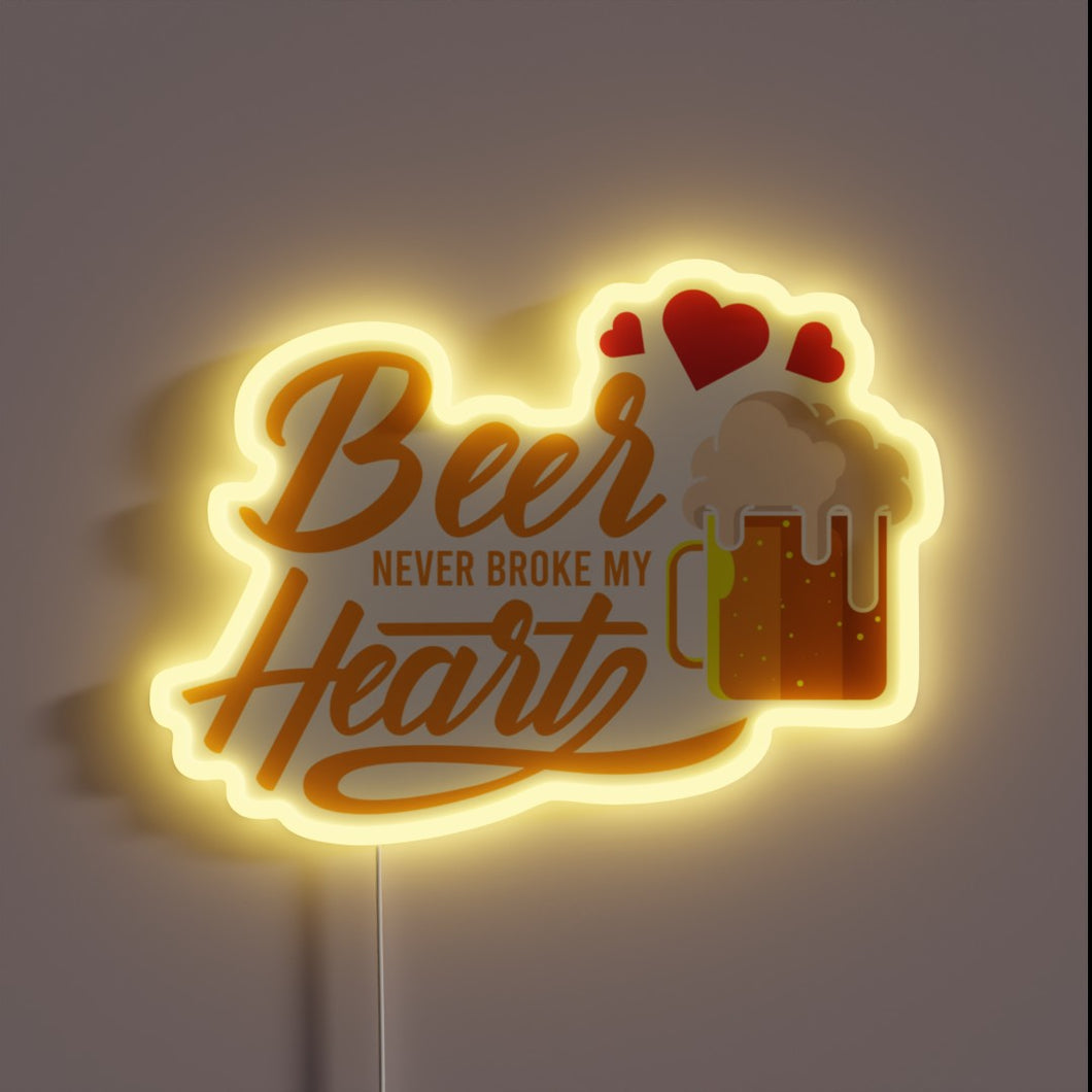 Fun bar decor that pokes fun at relationship heartbreak