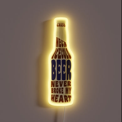 Whiskey inspired nostalgia in this retro style beer sign