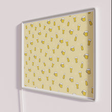 Charger l&#39;image dans la galerie, Vibrant beer patterns illuminated with colorful RGB neon light accents.