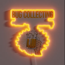 Charger l&#39;image dans la galerie, Colorful beer bar decoration with bug collecting neon sign glow