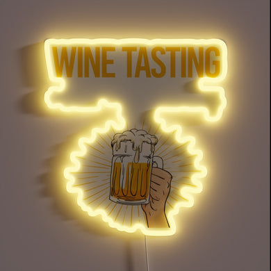 Vibrant RGB glow illuminates wine tasting nights in perfect harmony.