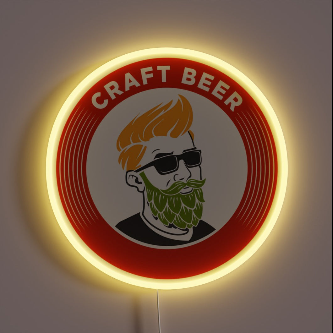 Neon beer sign for hipsters and real ale enthusiasts alike.