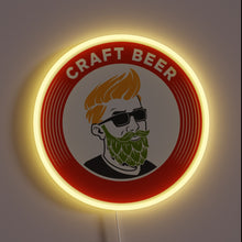 Charger l&#39;image dans la galerie, Vibrant RGB Neon Sign Embracing Craft Beer Culture and Lifestyles