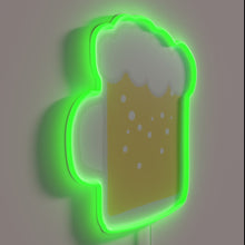 Charger l&#39;image dans la galerie, Neon beer sign in vibrant RGB colors for your bar.
