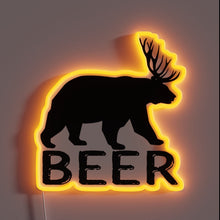 Charger l&#39;image dans la galerie, Vibrant LED beer bar decor featuring colorful neon RGB glow.