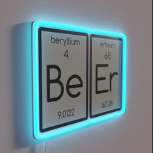 Charger l&#39;image dans la galerie, Neon Beer Sign with Color-Changing RGB Lighting Effects Displayed