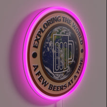 Charger l&#39;image dans la galerie, Neon beer bar decor sign with vibrant colorful lighting effects